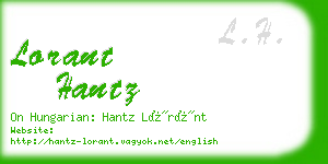 lorant hantz business card